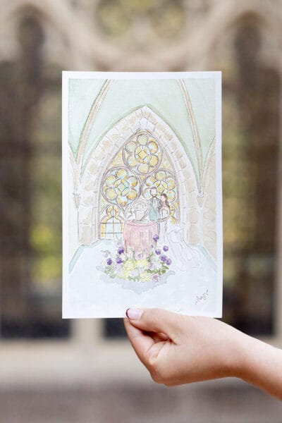 "Suzette" - Aquarelle personnalisée A5 – Souvenir illustré